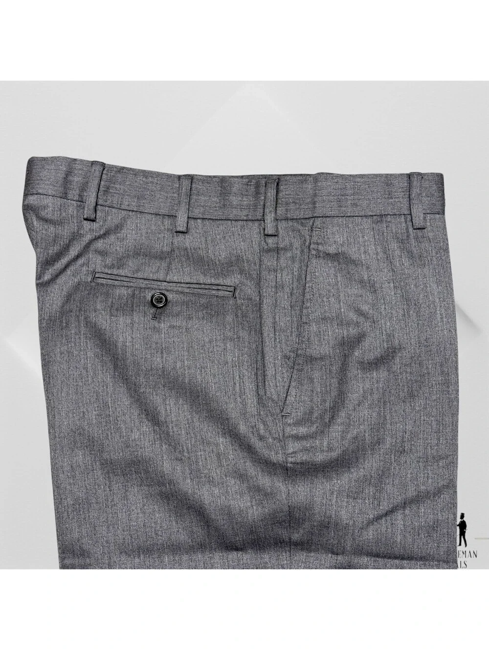 Southwick Clothes Dress Pants Men 32 32x29) 110s Wool Cuffed Charcoal Gray NWOT